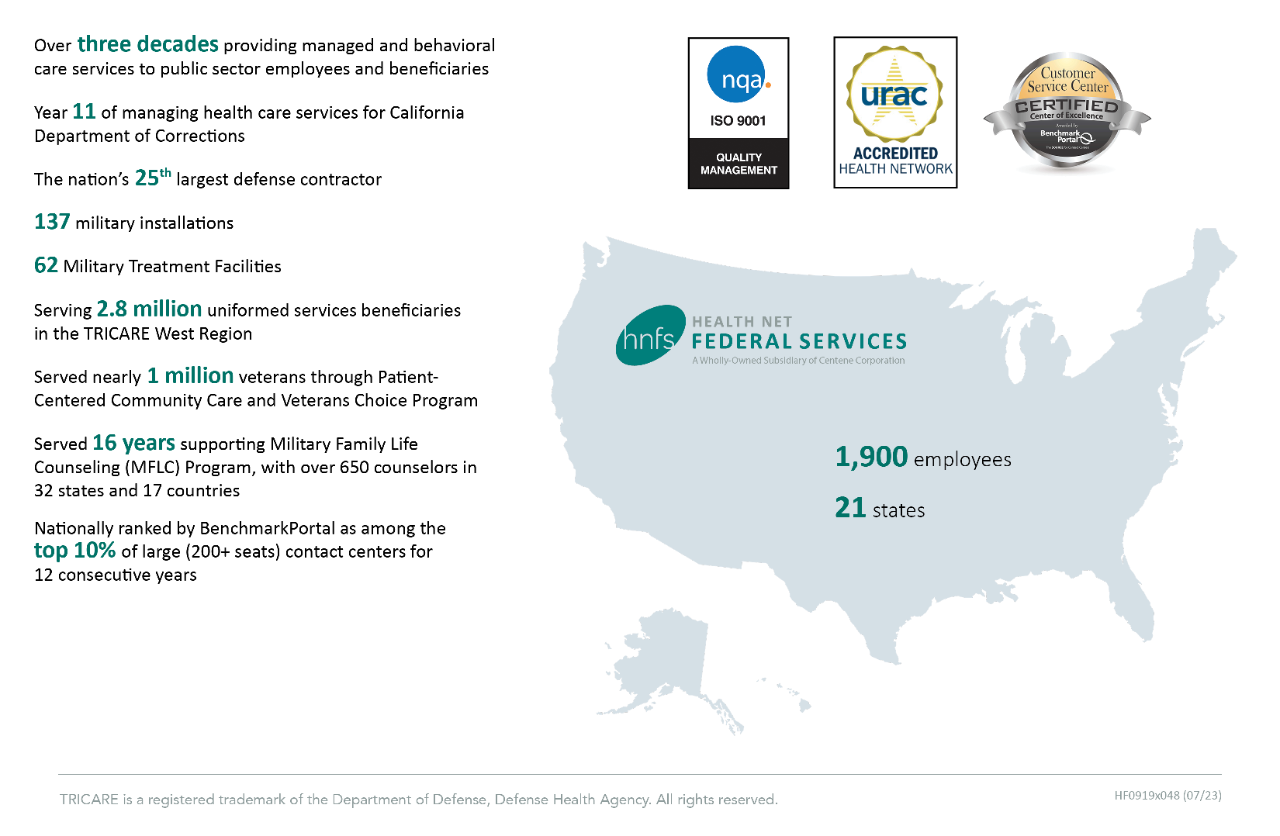 Health Net Federal Services by the Numbers